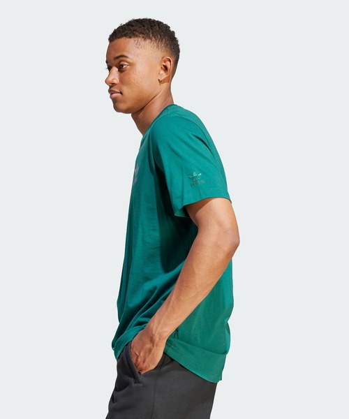 adidas Originals ウェーブ バックプリント Tシャツ 送関込 アディカラー クラシックス バック+フロント トレフォイル