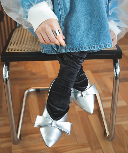 bohmal（ボマール）の「ベロアソックス（ソックス/靴下・レディース・ブルー/グレー/ブラック/ボルドー・MEDIUM）」の2枚目の写真