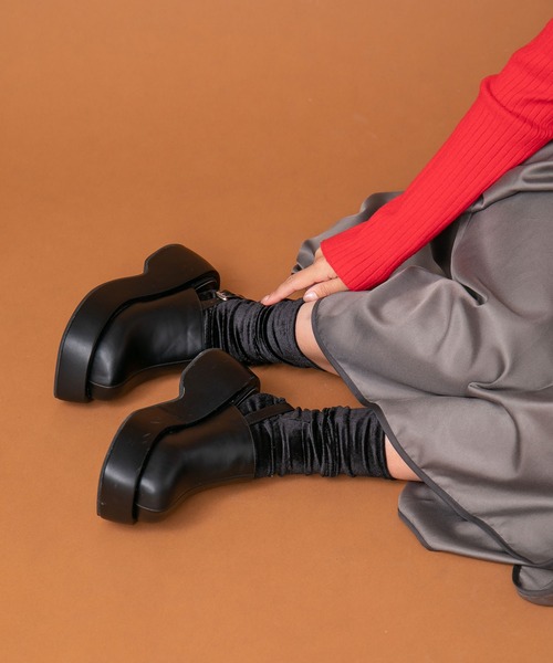 bohmal（ボマール）の「ベロアソックス（ソックス/靴下・レディース・ブルー/グレー/ブラック/ボルドー・MEDIUM）」の6枚目の写真