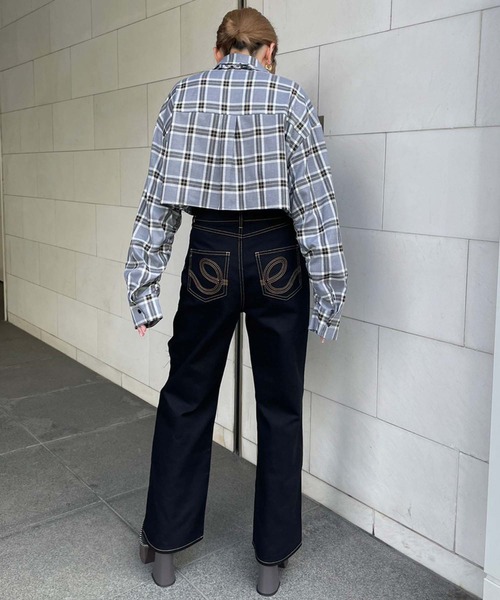 ENVYM(アンビー)の「ネクタイシャツ(シャツ/ブラウス・レディース・グレー/ベージュ/ホワイト・FREE)」の21枚目の写真