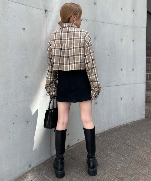 ENVYM(アンビー)の「ネクタイシャツ(シャツ/ブラウス・レディース・グレー/ベージュ/ホワイト・FREE)」の12枚目の写真