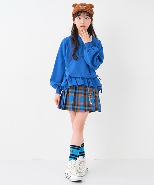 by LOVEiT(バイラビット)の「裾フリル袖ふっくらプルオーバー(パーカー・キッズ・ブラック/ブルー/ベージュ/イエロー・140cm/150cm/160cm/130cm/120cm)」の9枚目の写真