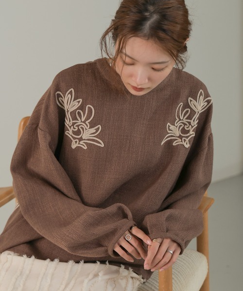 Bab(バブ)の「前後2WAY刺繍ブラウス(シャツ/ブラウス・レディース・ブラウン/ブラック/ホワイト系その他・M)」の22枚目の写真