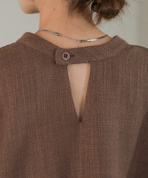 Bab(バブ)の「前後2WAY刺繍ブラウス(シャツ/ブラウス・レディース・ブラウン/ブラック/ホワイト系その他・M)」の4枚目の写真