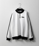 FILA(フィラ)の【別注】【FILA】 サイドラインオーバー ワンポイントロゴハーフジップスウェット