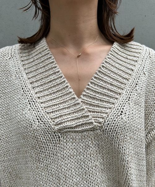 Chaos/カオス リーンコットンニット　チャコールグレーFREE SIZE Chaos/カオス リーンコットンニット チャコールグレーFREE SIZE