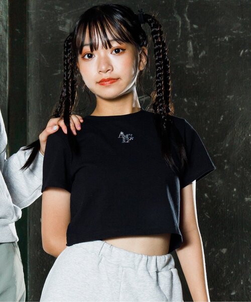 algy（アルジー）の「【sasyaコラボ】タンタケピタT（Tシャツ/カットソー・キッズ・オフホワイト/ブラック・XX-SMALL/MEDIUM/X-SMALL/SMALL）」の2枚目の写真