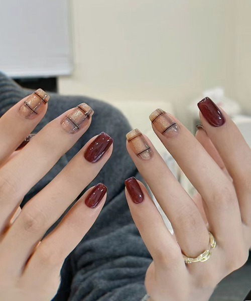 Doux Belle（ドゥーベル）の「ネイルチップ ネイル セルフネイル（ネイルシール/ネイルチップ・レディース・F/D/C/B/G/A/I/H/J/E/L/M/K・FREE）」の11枚目の写真