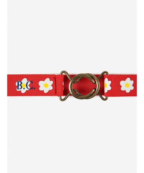 BOBO CHOSES（ボボショーズ）の「Little Flower all over elastic belt（ベルト・キッズ・レッド・60/75）」の3枚目の写真