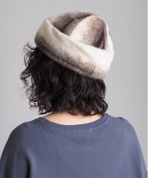 cepo(セポ)の「ファーロールキャップ(キャップ・レディース・オフホワイト/ブラウン・FREE)」の6枚目の写真