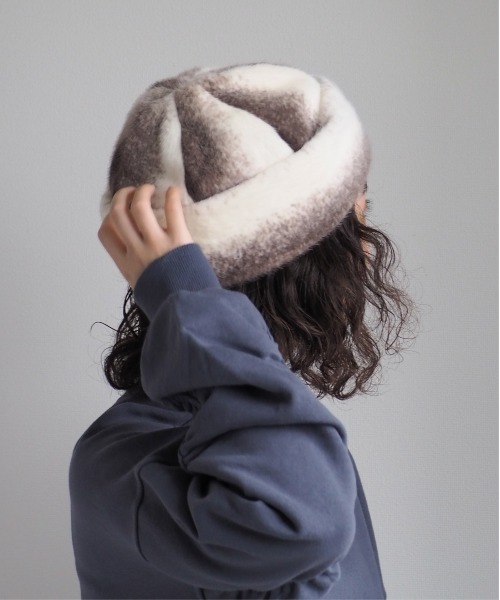 cepo(セポ)の「ファーロールキャップ(キャップ・レディース・オフホワイト/ブラウン・FREE)」の4枚目の写真