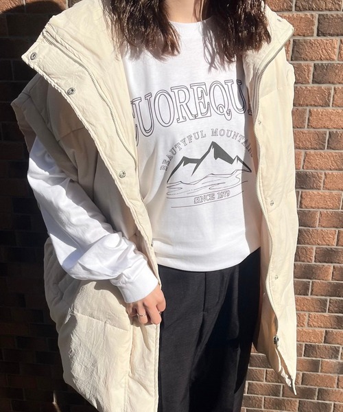 cuorequal（クオレコール）の「CUOREQUAL プリントロングTシャツ（Tシャツ/カットソー・レディース・A/B・MEDIUM/LARGE）」の3枚目の写真