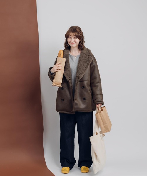 MUHET(ミュエータ)の「フェイクムートンコート(ムートンコート・レディース・ブラウン/ブラック・MEDIUM/X-LARGE)」の22枚目の写真