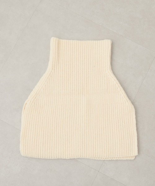 natural couture(ナチュラルクチュール)の「タートルニットケープ(ストール/ショール・レディース・アイボリー/ブラック・FREE)」の20枚目の写真