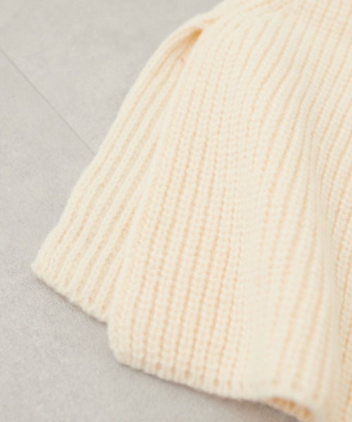 natural couture(ナチュラルクチュール)の「タートルニットケープ(ストール/ショール・レディース・アイボリー/ブラック・FREE)」の22枚目の写真