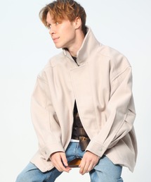 NYLAUS | Nylaus ウールライク BIGスタンド フルジップ コート(カバーオール)