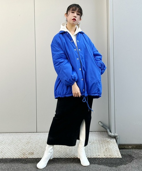 Narcissus（ナルシス）の「シャギーニットスカート/タイトスリット（スカート・レディース・ブラック/アイボリー・FREE）」の20枚目の写真