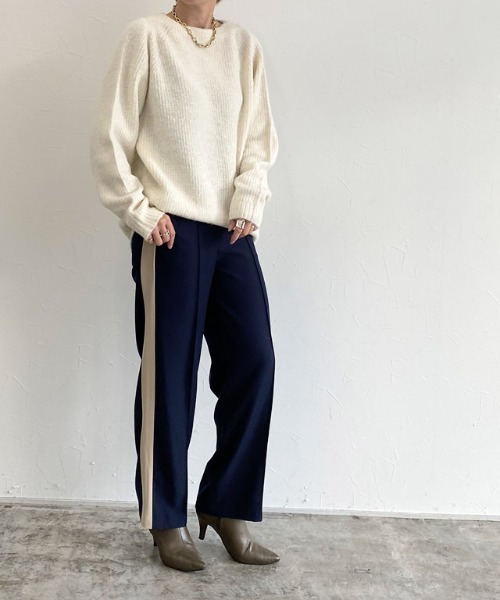 [RASW]アルパカ混ラウンドヘムニット（ニット/セーター）｜RASW（ラス）