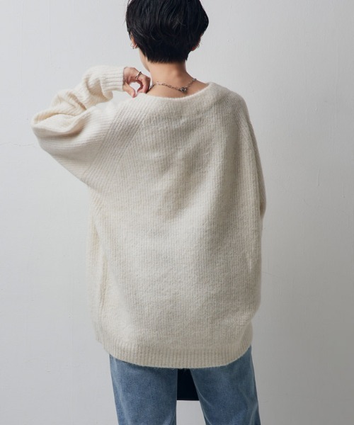 [RASW]アルパカ混ラウンドヘムニット（ニット/セーター）｜RASW（ラス）