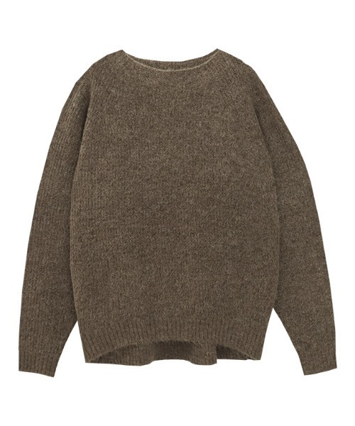 [RASW]アルパカ混ラウンドヘムニット（ニット/セーター）｜RASW（ラス）