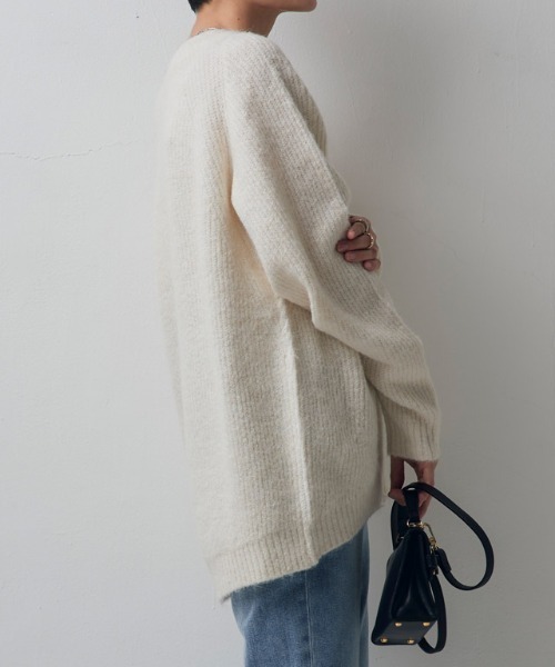 [RASW]アルパカ混ラウンドヘムニット（ニット/セーター）｜RASW（ラス）