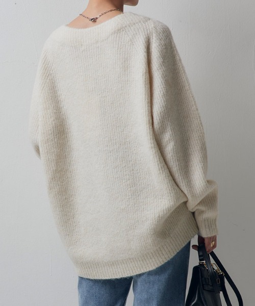 [RASW]アルパカ混ラウンドヘムニット（ニット/セーター）｜RASW（ラス）