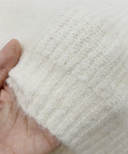 [RASW]アルパカ混ラウンドヘムニット（ニット/セーター）｜RASW（ラス）