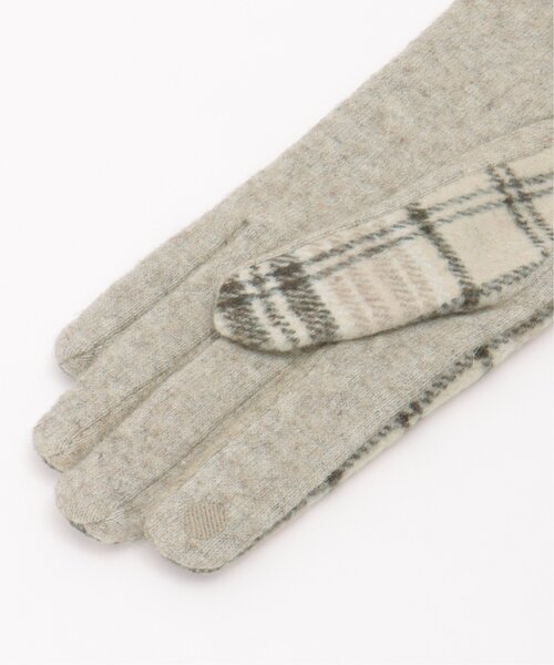 LBC（エルビーシー）の「チェックパターングローブ（手袋・レディース・ブラック/ベージュ・FREE）」の9枚目の写真