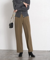 ペアスキンベロアセンターシームストレートパンツ