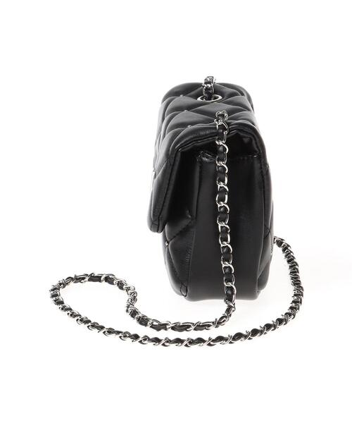 INGNI(イング)の「スタッズ付キルティングショルダーバッグ(ハンドバッグ・レディース・グレー/ブラック・ONE SIZE)」の4枚目の写真