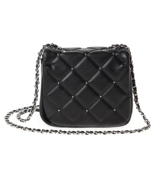 INGNI(イング)の「スタッズ付キルティングショルダーバッグ(ハンドバッグ・レディース・グレー/ブラック・ONE SIZE)」の5枚目の写真