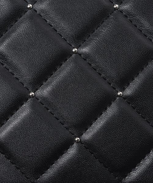 INGNI(イング)の「スタッズ付キルティングショルダーバッグ(ハンドバッグ・レディース・グレー/ブラック・ONE SIZE)」の6枚目の写真