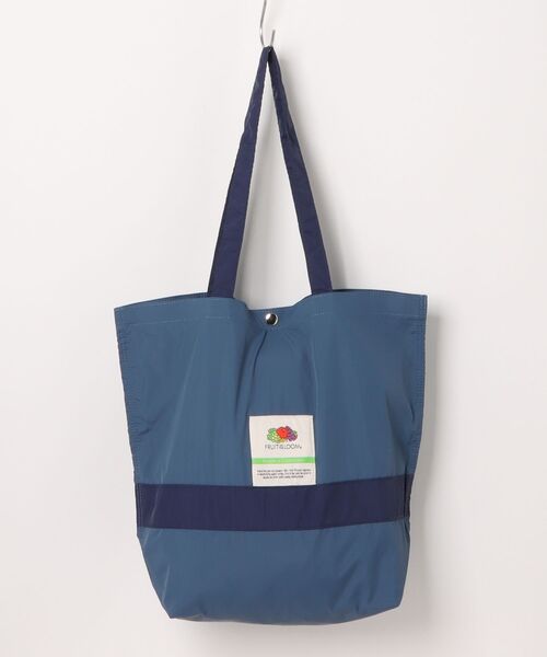 FRUIT OF THE LOOM（フルーツオブザルーム）の「NYLON TOTEBAG L / ナイロントートバッグ / カジュアル / デイリー / ジェンダーレス（トートバッグ・メンズ・ブラック/グリーン/レッド/グレー/ブルー/アイボリー/チャコールグレー/ピンク/ネイビー/杢グレー/ミント/バイオレット/オリーブ/カーキ/ブルーグレー・FREE）」の5枚目の写真