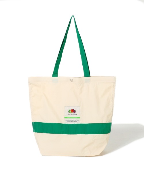 FRUIT OF THE LOOM(フルーツオブザルーム)の「NYLON TOTEBAG L / ナイロントートバッグ / カジュアル / デイリー / ジェンダーレス(トートバッグ・メンズ・ブラック/グリーン/レッド/グレー/ブルー/アイボリー/チャコールグレー/ピンク/ネイビー/杢グレー/ミント/バイオレット/オリーブ/カーキ/ブルーグレー/グリーン系その他/オフホワイト・FREE)」の2枚目の写真