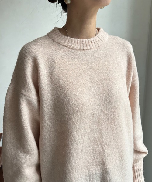 DouDou（ドゥドゥ）の「スヌード&ビスチェニットセット（ニット/セーター・レディース・ライトグレー/ピンク/チャコールグレー・FREE）」の16枚目の写真