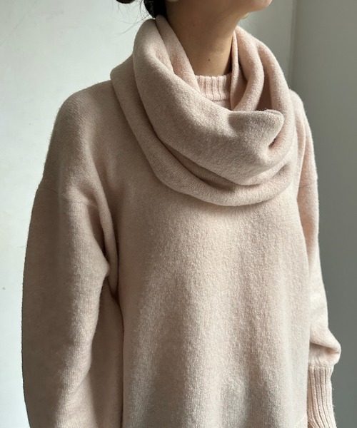 DouDou（ドゥドゥ）の「スヌード&ビスチェニットセット（ニット/セーター・レディース・ライトグレー/ピンク/チャコールグレー・FREE）」の20枚目の写真