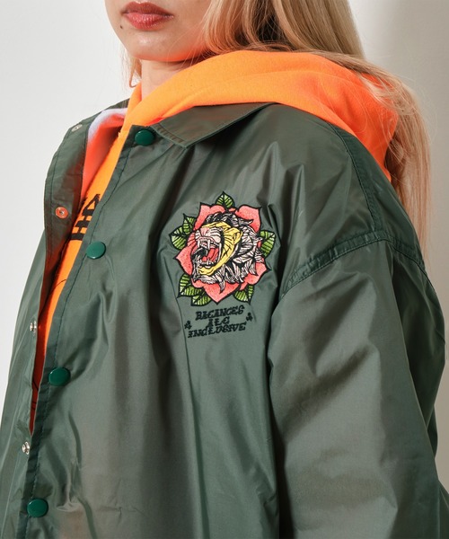 AlexanderLeeChang(アレキサンダーリーチャン)の「AlexanderLeeChang アレキサンダーリーチャン / BLC COACH JKT BARALION バカンスコラボレーションバラライオン刺繍ビッグシルエットコーチジャケット / BC-032401(ブルゾン・メンズ・ブラック/オリーブ・LARGE/X-LARGE/MEDIUM)」の10枚目の写真