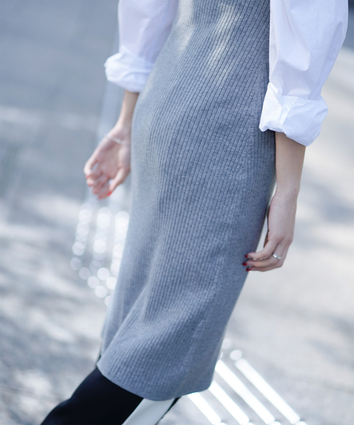 JOINT WORKS（ジョイントワークス）の「2WAY ニットワンピース（ワンピース・レディース・ブラック/グレー/ピンク・FREE）」の11枚目の写真