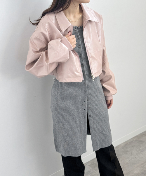 JOINT WORKS（ジョイントワークス）の「2WAY ニットワンピース（ワンピース・レディース・ブラック/グレー/ピンク・FREE）」の18枚目の写真