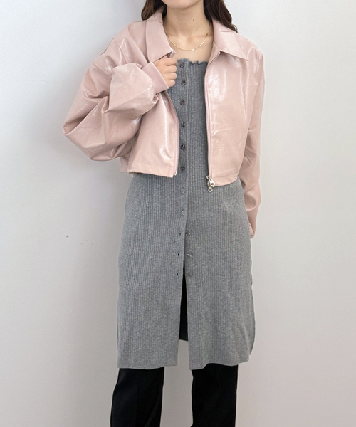 JOINT WORKS（ジョイントワークス）の「2WAY ニットワンピース（ワンピース・レディース・ブラック/グレー/ピンク・FREE）」の19枚目の写真