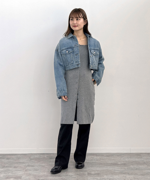 JOINT WORKS（ジョイントワークス）の「2WAY ニットワンピース（ワンピース・レディース・ブラック/グレー/ピンク・FREE）」の21枚目の写真