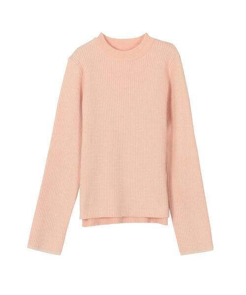 KOBE LETTUCE(コウベレタス)の「選べるフレア袖orベーシック袖!袖バイカラーもっちりリブニットトップス(ニット/セーター・レディース・ブルー/グレー系/ブラック系その他2/グレー/ブラック系その他/ホワイト系その他2/ブラック系/ベージュ系/グレイッシュベージュ/ホワイト系その他/ホワイト系/アイボリー/ブラック/ブルー系/ピンク系/サーモンピンク/ネイビー系/レッド系/ネイビー/チャコール/グレー系1/レッド・M/M1/L/L1)」の19枚目の写真