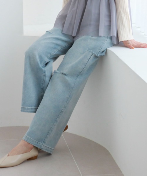 archives(アルシーヴ)の「ダメージデニム(デニムパンツ・レディース・グレー/ブラック/サックスブルー・SMALL/MEDIUM)」の20枚目の写真