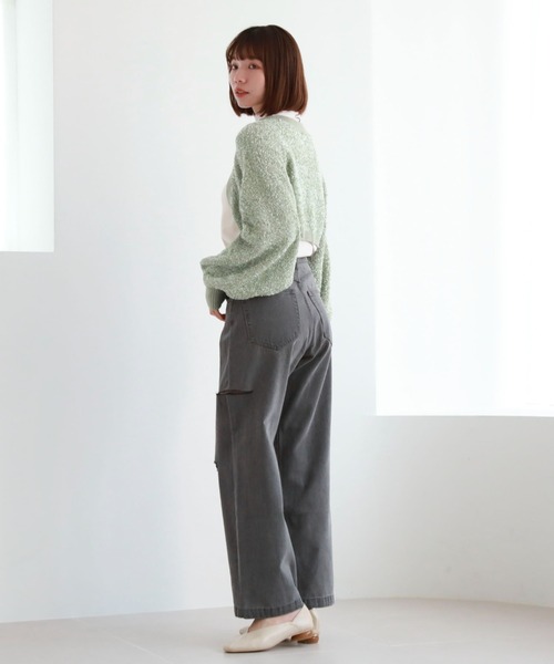 archives(アルシーヴ)の「ダメージデニム(デニムパンツ・レディース・グレー/ブラック/サックスブルー・SMALL/MEDIUM)」の6枚目の写真