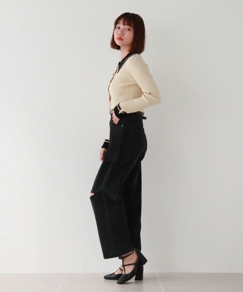 archives(アルシーヴ)の「ダメージデニム(デニムパンツ・レディース・グレー/ブラック/サックスブルー・SMALL/MEDIUM)」の13枚目の写真