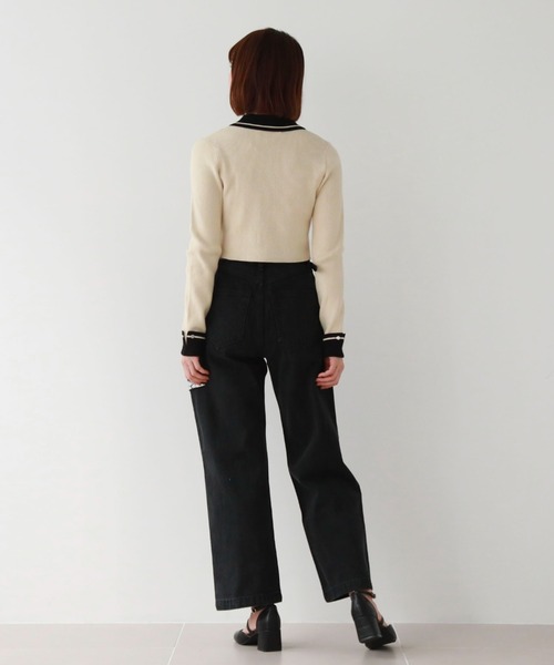 archives(アルシーヴ)の「ダメージデニム(デニムパンツ・レディース・グレー/ブラック/サックスブルー・SMALL/MEDIUM)」の15枚目の写真