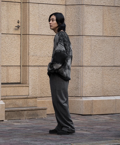 kutir(クティール)の「ストライプイージーワイドパンツ(その他パンツ・メンズ・ブラウン/チャコールグレー・SMALL/MEDIUM/LARGE)」の4枚目の写真