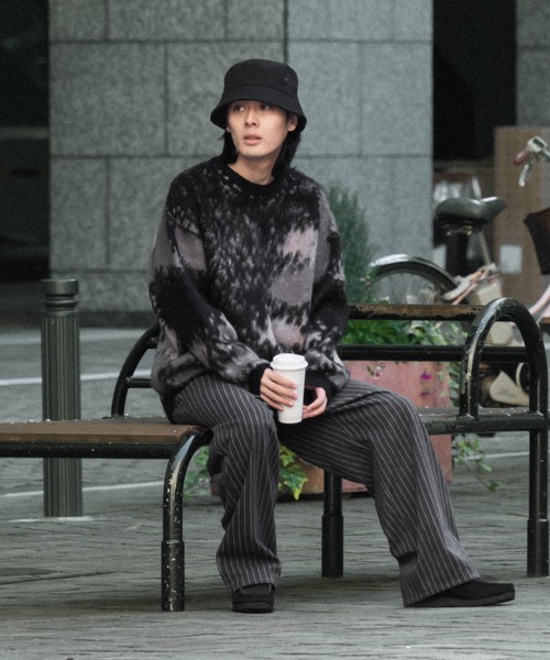 kutir(クティール)の「ストライプイージーワイドパンツ(その他パンツ・メンズ・ブラウン/チャコールグレー・SMALL/MEDIUM/LARGE)」の21枚目の写真