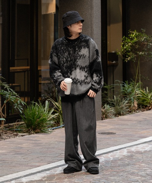kutir(クティール)の「ストライプイージーワイドパンツ(その他パンツ・メンズ・ブラウン/チャコールグレー・SMALL/MEDIUM/LARGE)」の13枚目の写真