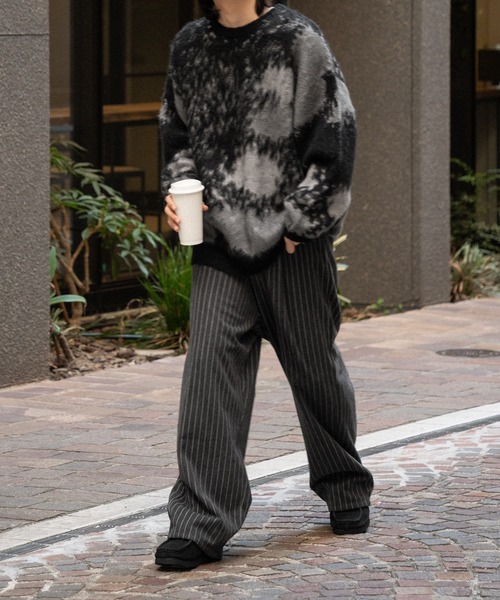 kutir(クティール)の「ストライプイージーワイドパンツ(その他パンツ・メンズ・ブラウン/チャコールグレー・SMALL/MEDIUM/LARGE)」の17枚目の写真